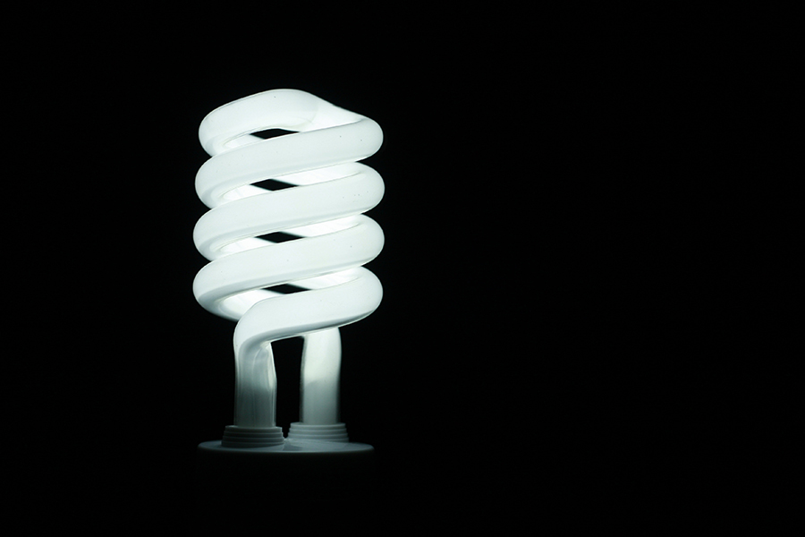 Low energy light bulb as an energy saving feature